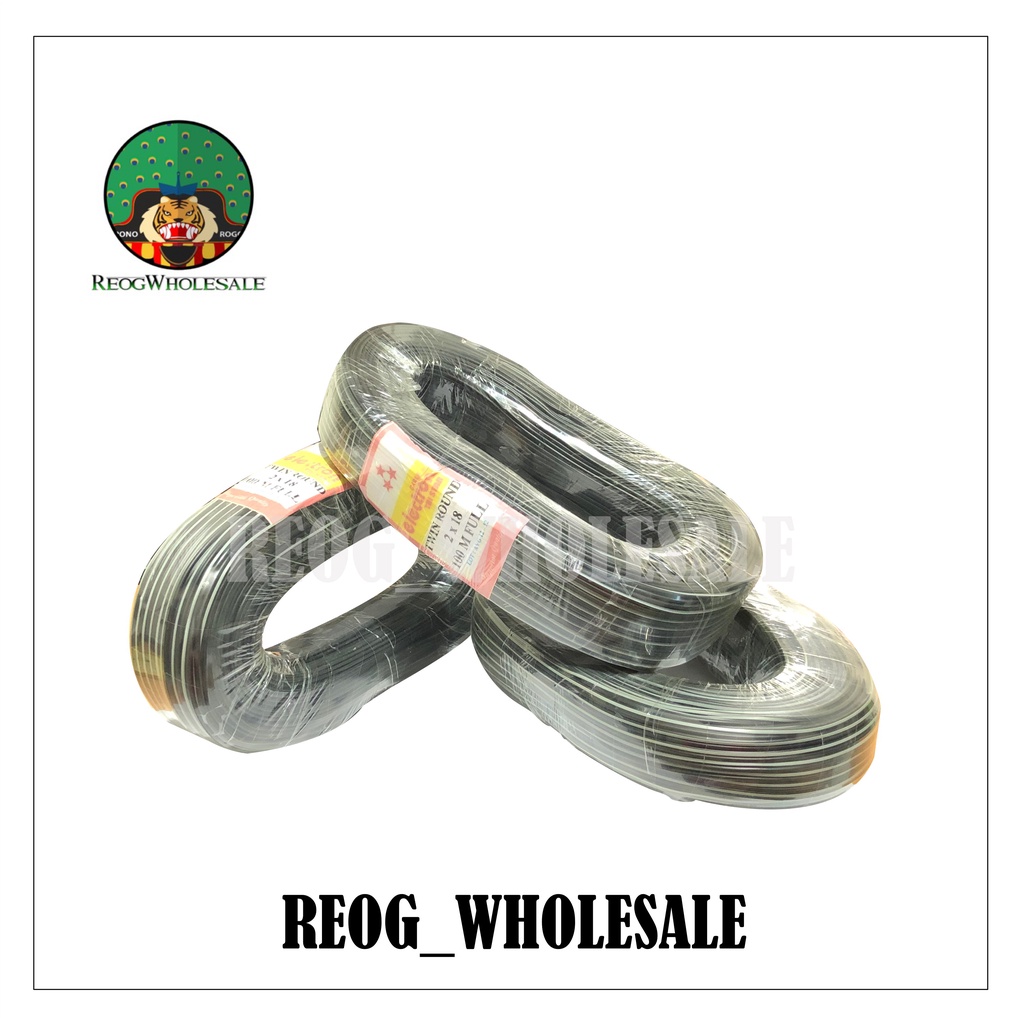 Kabel Listrik Serabut Ganda Tembaga ASLI 2 X 18 100 METER