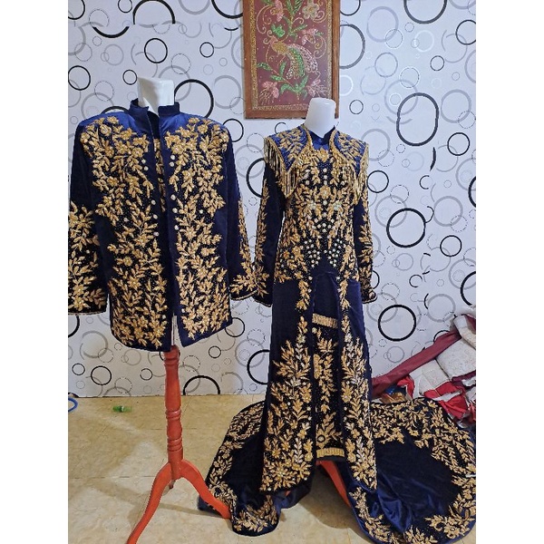 gaun pengantin minang terbaru/baju pengantin minang full payet jepang