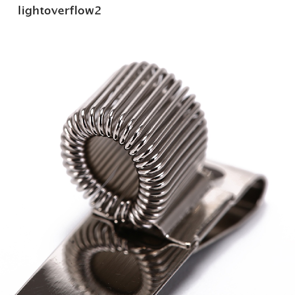 (lightoverflow2) Holder Pulpen Bahan metal Warna silver Dengan Klip Saku Untuk Seragam Dokter / Perawat