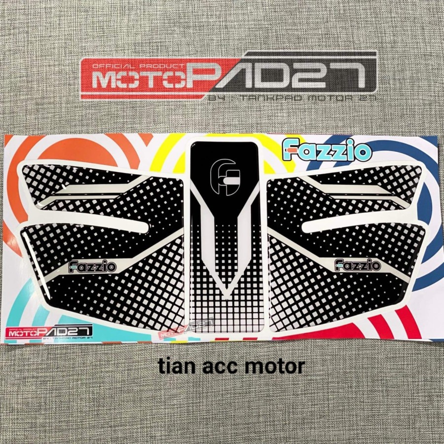 motopad27 stiker sticker resin dashboard bawah Yamaha FAZZIO