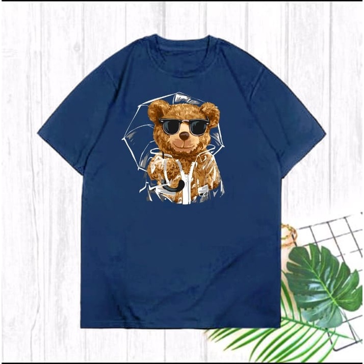 KAOS BEAR CUTE FASHION WANITA OVERSIZE