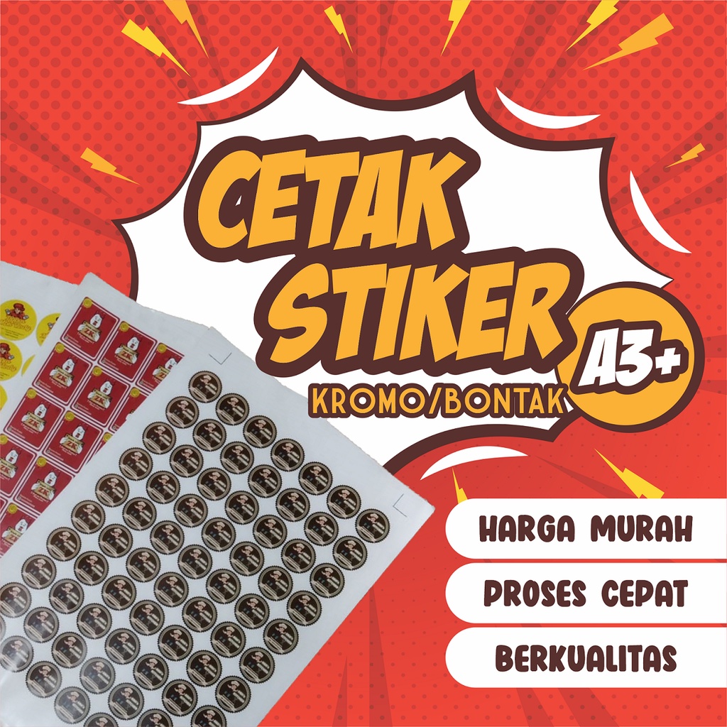 Jual Cetak Stiker A3 / Cetak Stiker A3+ / Cetak Stiker Murah | Shopee ...