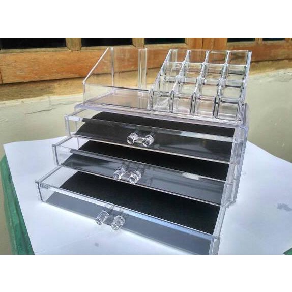 

IDj8J3v--Acrylic Cosmetic Organizer (Tempat Make Up)