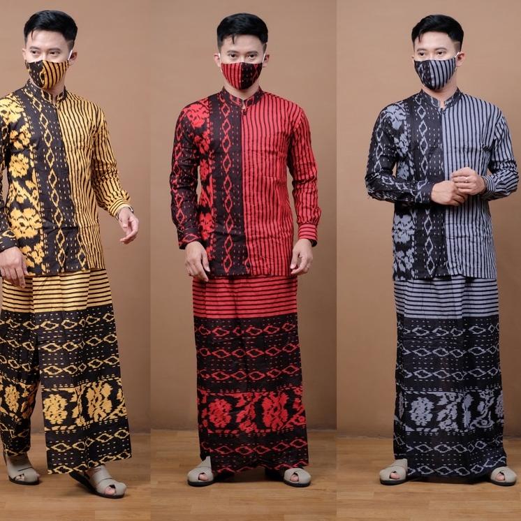 {THA.18Oc22ᴰ} CELANA SARUNG KOKO SONGKET SALUR BATIK KAMPUS || BAJU MUSLIM || KOKO LEBARAN || MUSLIM