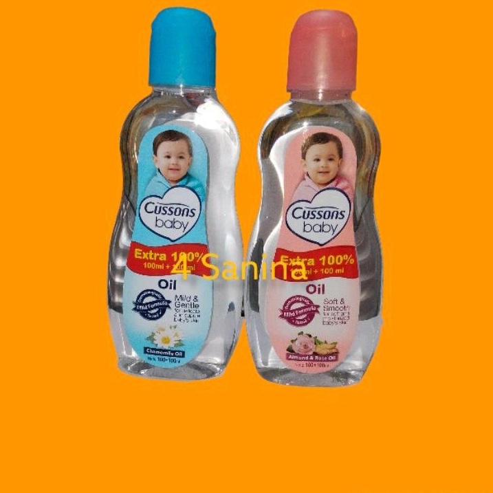 Cussons baby oil 50 + 50ml dan 100 + 100ml / baby oil cussons