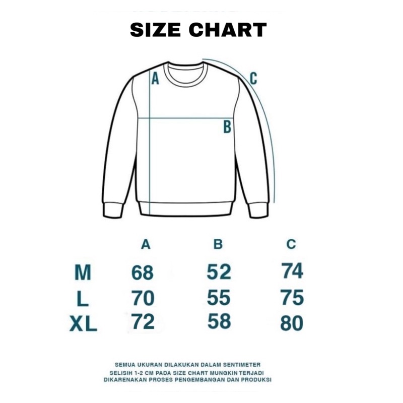 PHOMPPHIESS Sweater Crewneck Sablon Metal Crewneck Pria Wanita