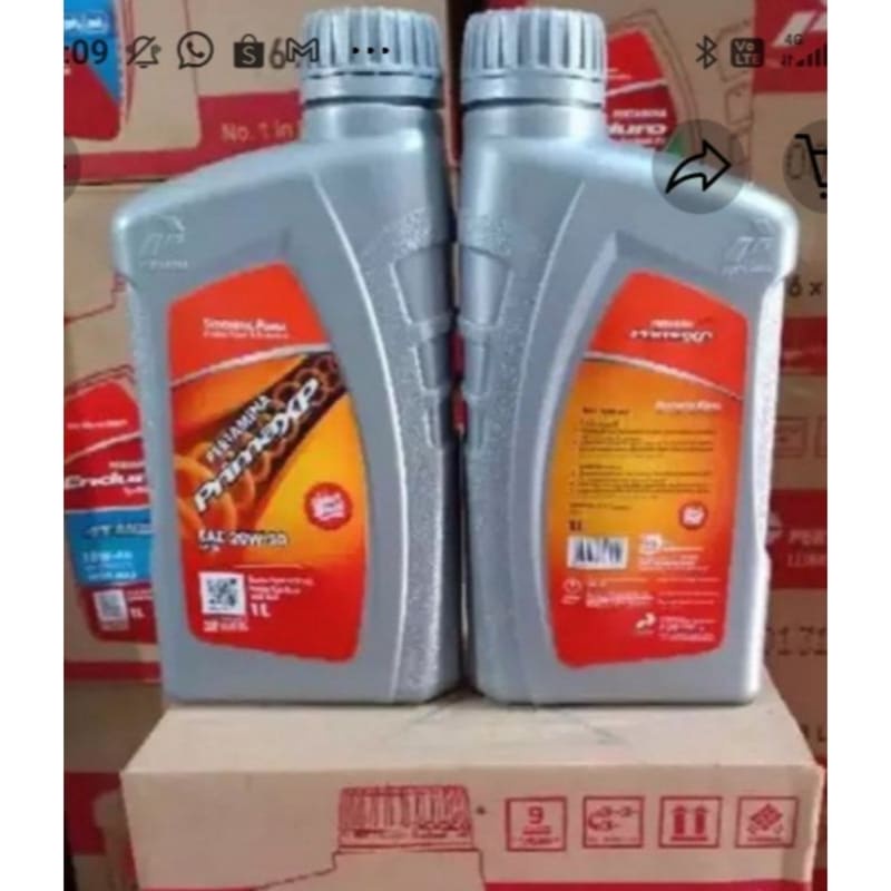 Oli Prima XP sae 20 W - 50...1 liter...1 dus = 6 btl.