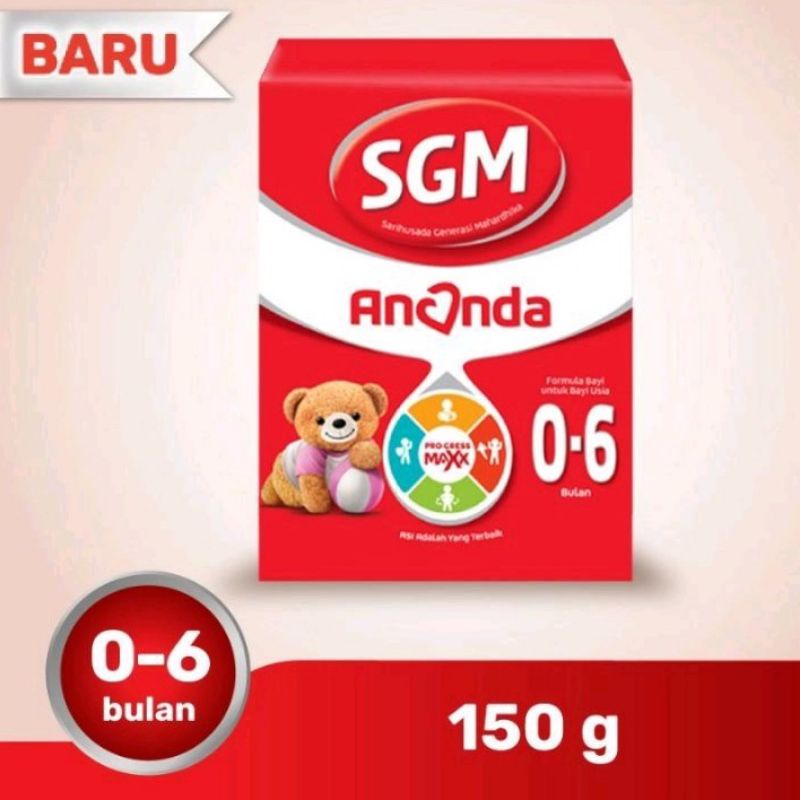 Susu SGM ananda 0-6 bulan 150 gram, Susu SGM ananda