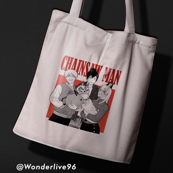 Totebag Chainsaw Man strap