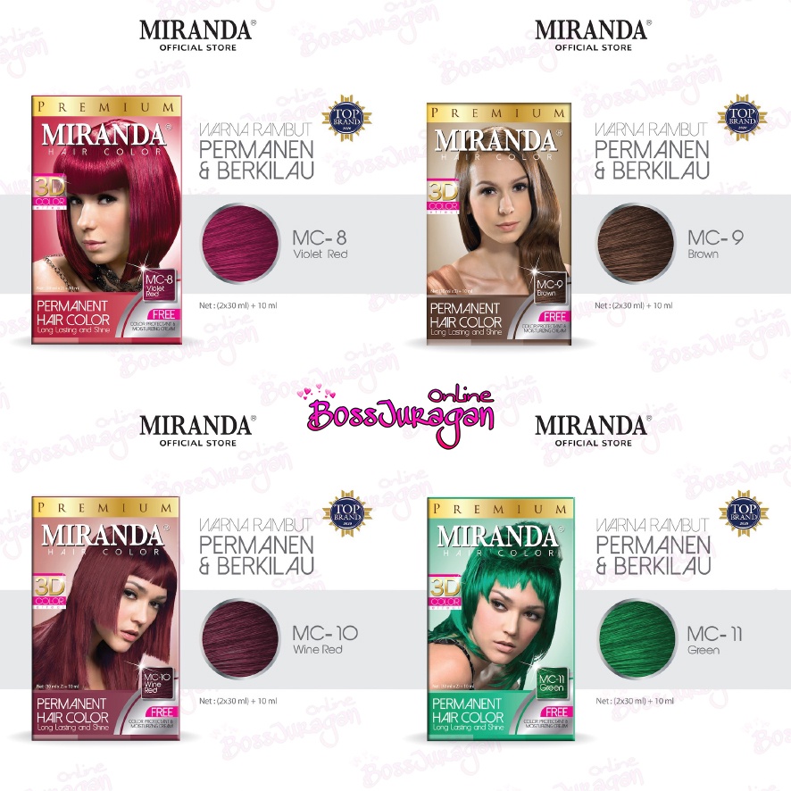 (BOSS) Miranda Hair Color - 30ml ( Pewarna Rambut )