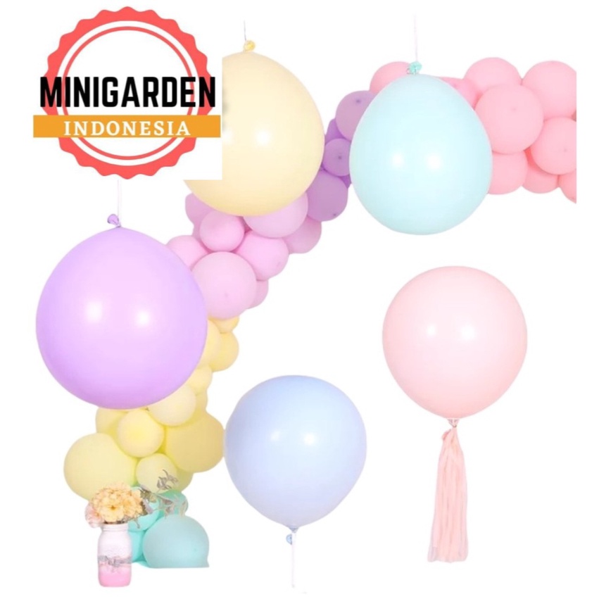 BALON LATEX DOFF PASTEL 12INCH balon warna macaron balloon jumbo