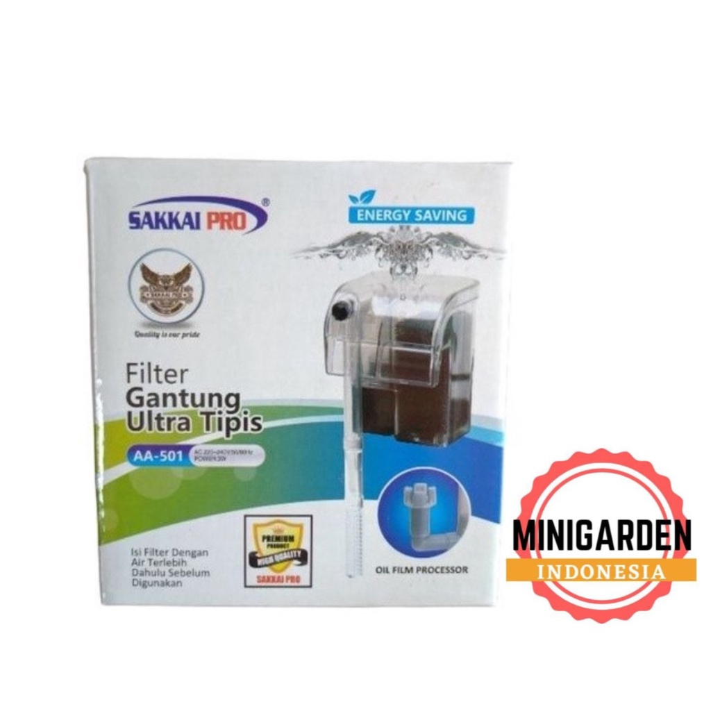 SAKKAI PRO AA-501 FILTER GANTUNG ULTRA TIPIS HANGING FILTER AQUARIUM