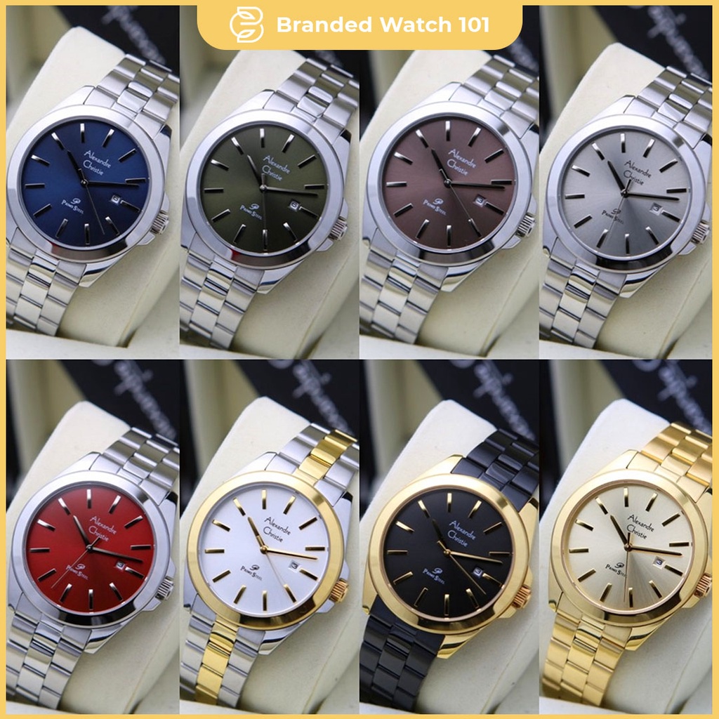 ORIGINAL Jam Tangan Wanita Alexandre Christie AC 1023 / AC1023 Garansi Resmi 1 Tahun - Stainless