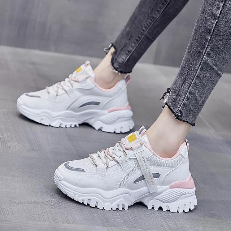 [KODE 0Z87W] RK Collection - Sepatu Sneakers wanita Sport Shoes Korea Tiara LG04