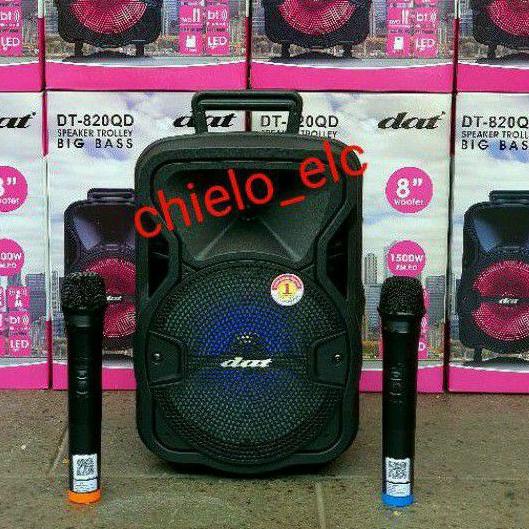 Viral SPEAKER PORTABLE 8inch DAT DT820QD DAT DT 820 QD DT 820QD / SPEAKER TROLLEY 8inch DAT820QD ORI