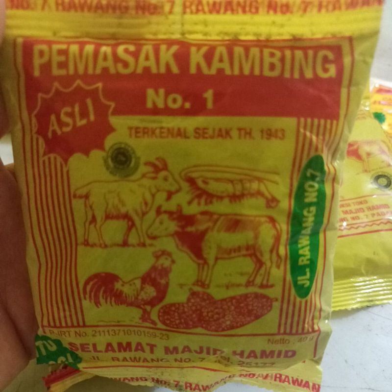 

Pemasak Kambing No. 1 Selamat Majid Hamid - Bumbu Instant Minang