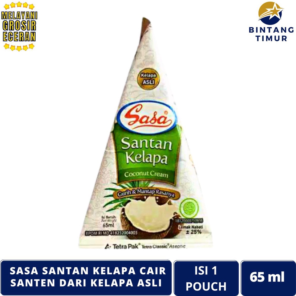 

SASA SANTAN Kelapa Cair 65ml Santen Dari Kelapa Asli