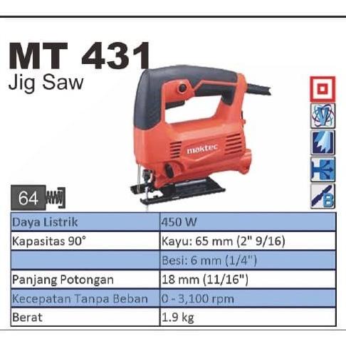 @=@=@=@=] Maktec MT431 jigsaw / gergaji listrik