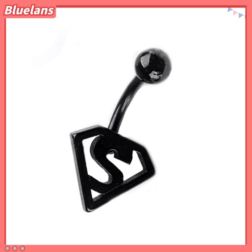 Bluelans Stainless Steel Bat Ball Belly Navel Ring Button Barbell Body Piercing Jewelry