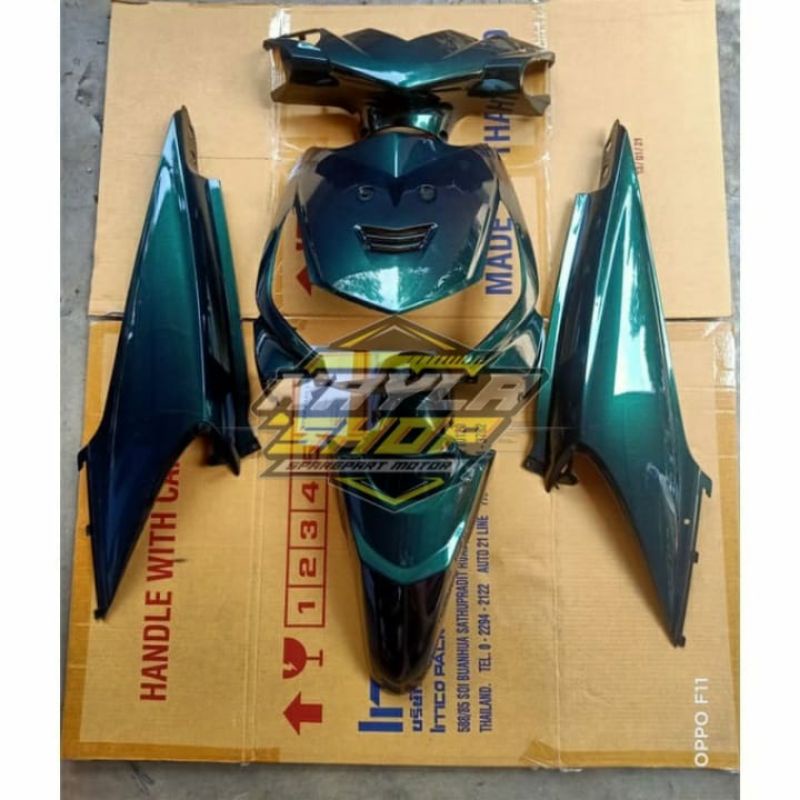 Full Body Halus Beat Karbu Warna Hijau Botol