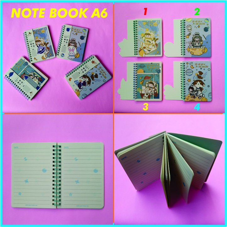 

NOTEBOOK SPIRAL A6 GAMBAR / BUKU CATATAN / DIARY / AGENDA FANCY