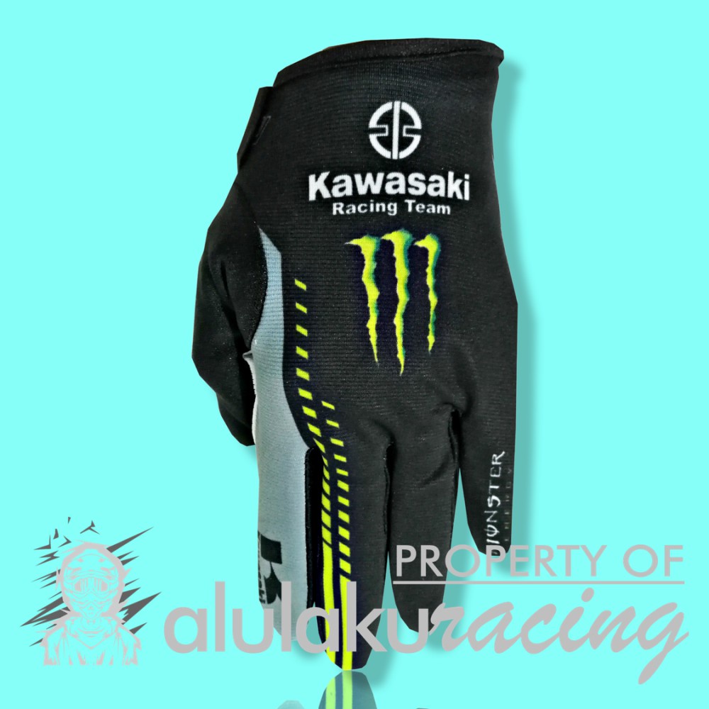 Sarung Tangan Kawasaki Trail Motocross Fullprint Lokal - 104