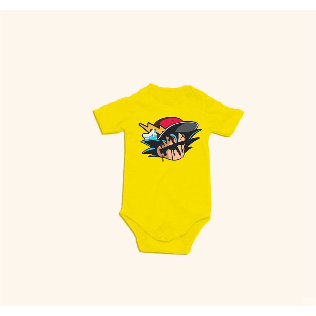 Jumper Bayi / Romper Bayi/ Bodysuit Bahan Katun Dragon Ball Goku New Born Usia 0 s.d 12 Bulan