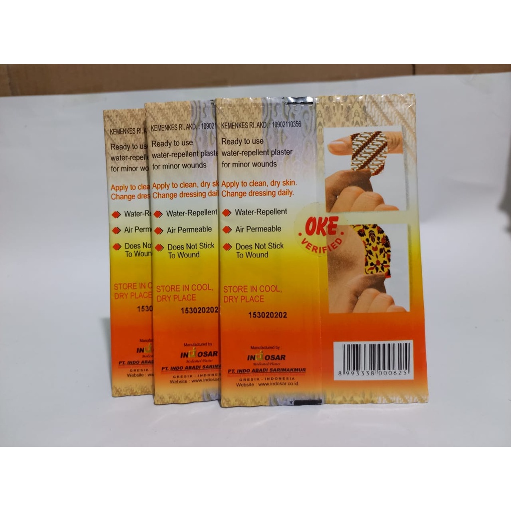 Okeplast Plaster Anak 1 Park isi 10 Strips Oke Plast Karakter Batik Indonesia