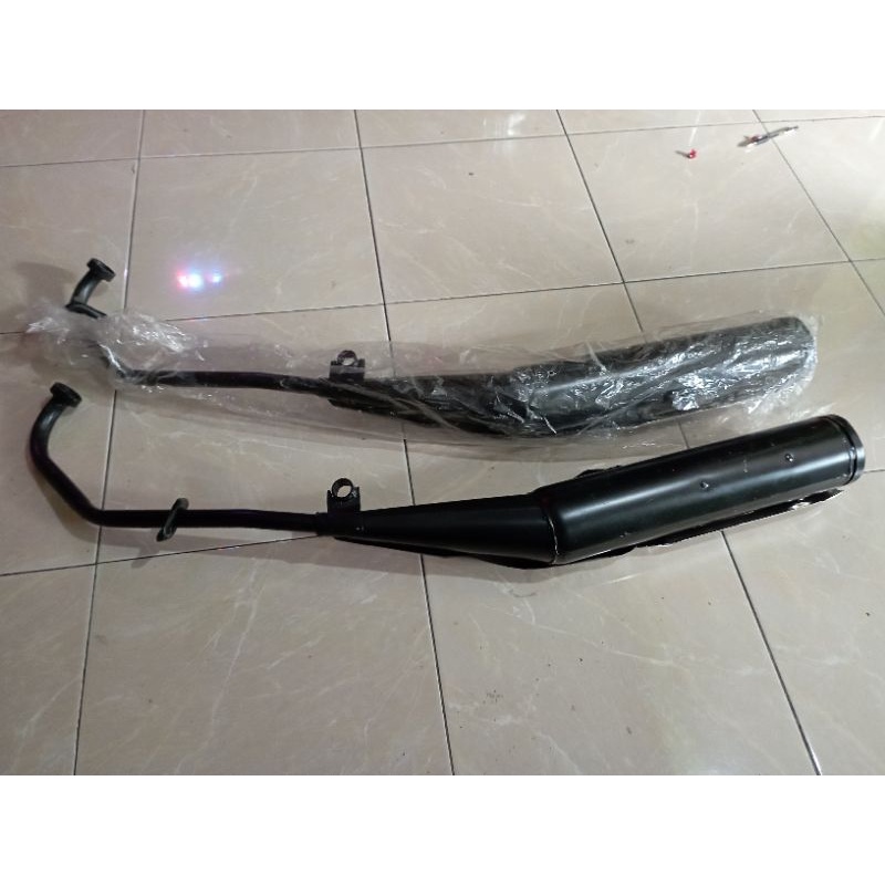 KNALPOT STANDARAN YAMAHA MX NEW 135 DOUBEL DISC MX NEW GARUDA