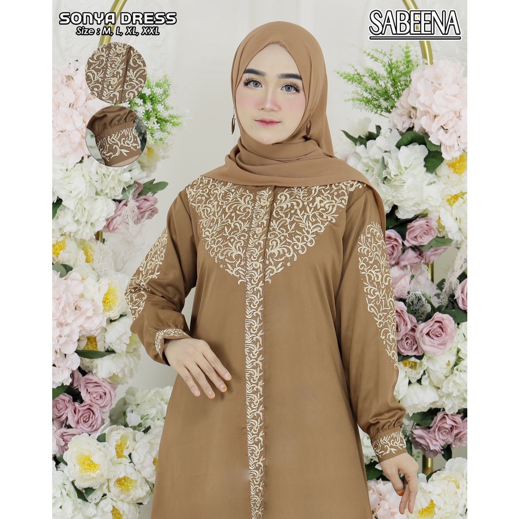 Gamis Premium Katun Toyobo dan Katun Jepang - Haslinda Dress by KUPNAD super halus adem dan nyaman cocok untuk sehari-hari COD