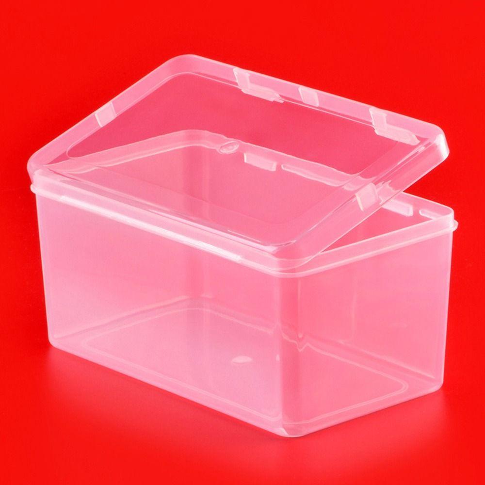 Popular Kotak Penyimpanan Transparan 4ukuran Serba Serbi Organizer Square Small Items Case