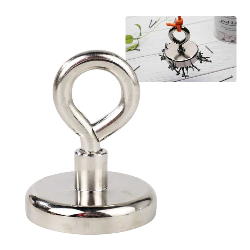 [GROSIR] Strong Neodymium Magnet Model Bulat 48mm 50 - 100KG - Silver