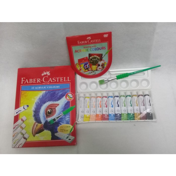

Dijual Cat Acrylic 12 Warna / Faber Castel Akrilik Impasto Art Diskon
