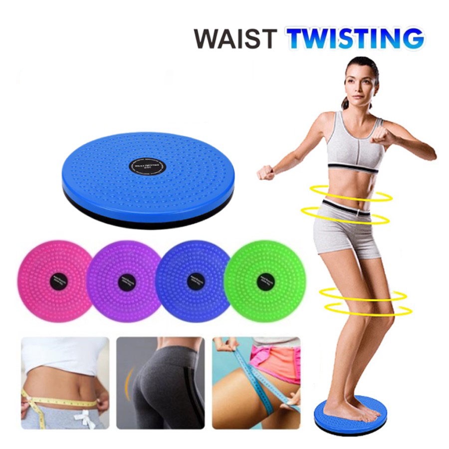 Piring Senam / Waist Twisting Disc - Alat Olahraga Putar Pelangsing Tubuh Pengecil Perut Pinggang Piringan Senam Pengencang Bokong