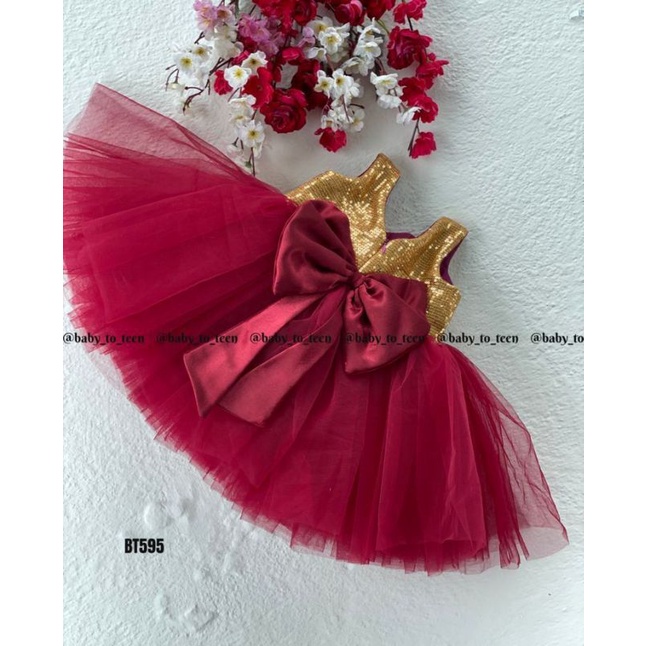 DRESS SEQUIN ANAK PEREMPUAN GAUN PESTA ULANG TAHUN BAYI PEREMPUAN DRESS ANAK PEREMPUAN GAUN PESTA UL