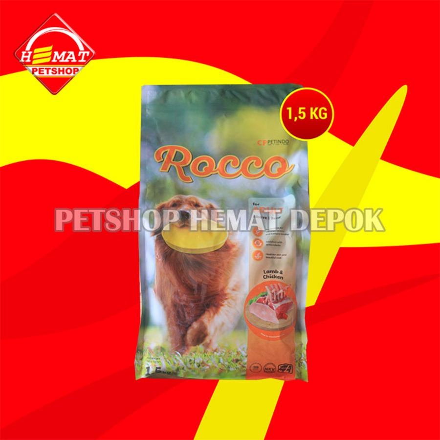 Makanan Kering Anjing Rocco Dry Dog food 1.5 KG Non pedigree