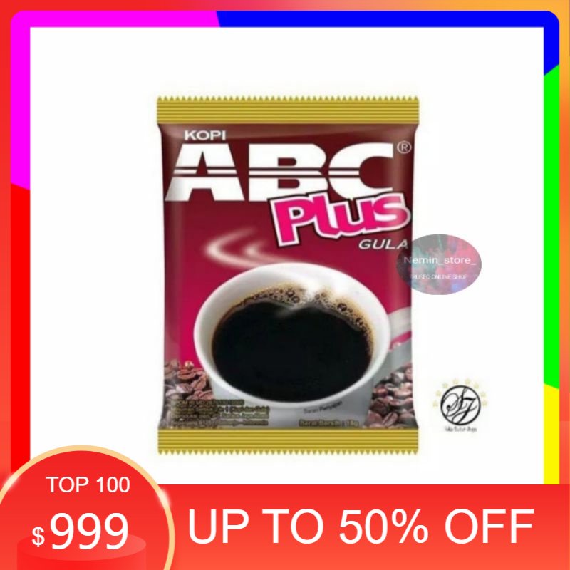 

Kopi Abc Plus KOPI + gula 18 gr 1 renceng isi 10 sachet promo