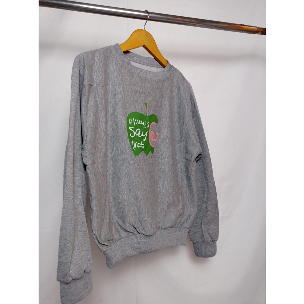 Always Sweater Wanita - Sweater Oversize Crewneck