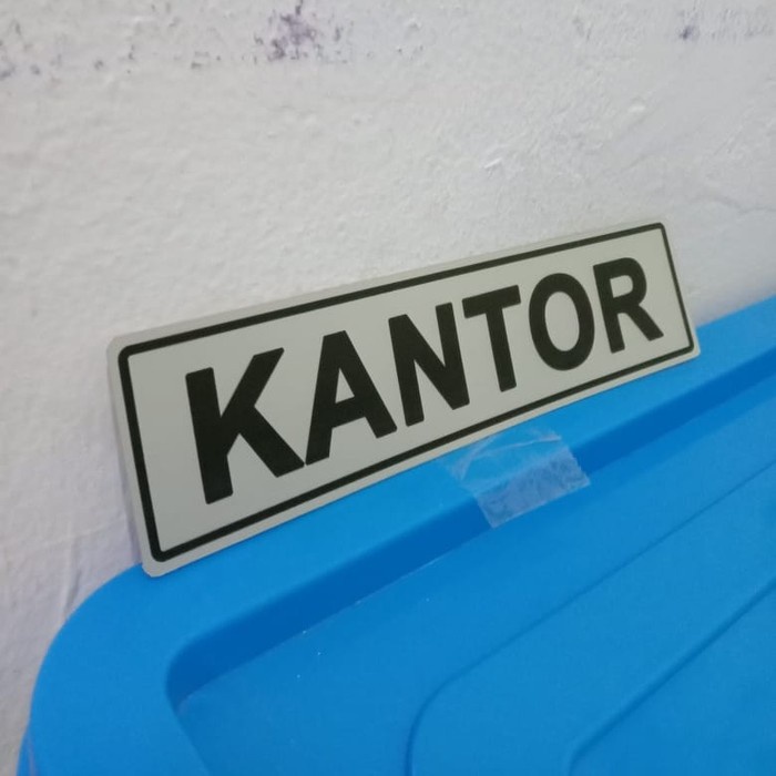 

sign label kantor UK 4.5X18CM / rambu stiker sign