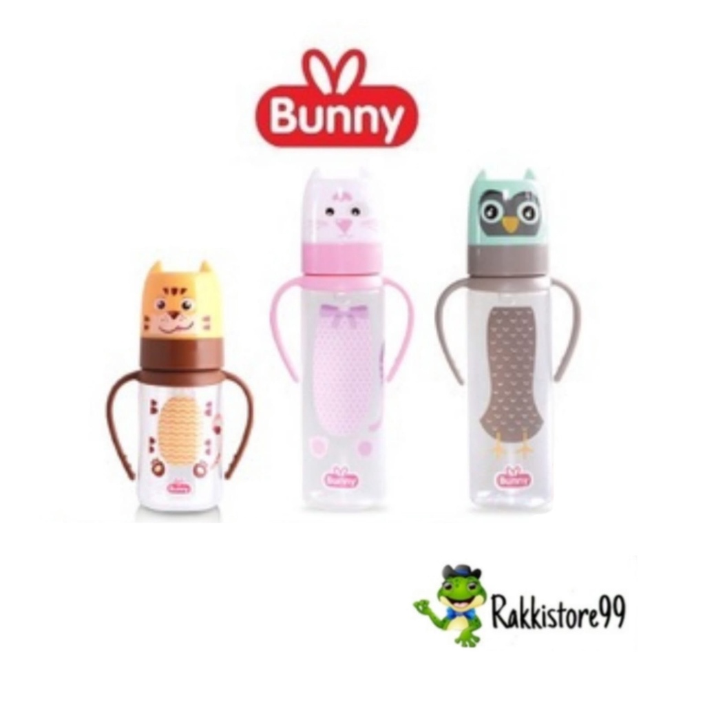 ❣️Rakkistore99❣️ Lusty Bunny Character Feeding Bottle Botol Susu With Handle 120ml-250ml