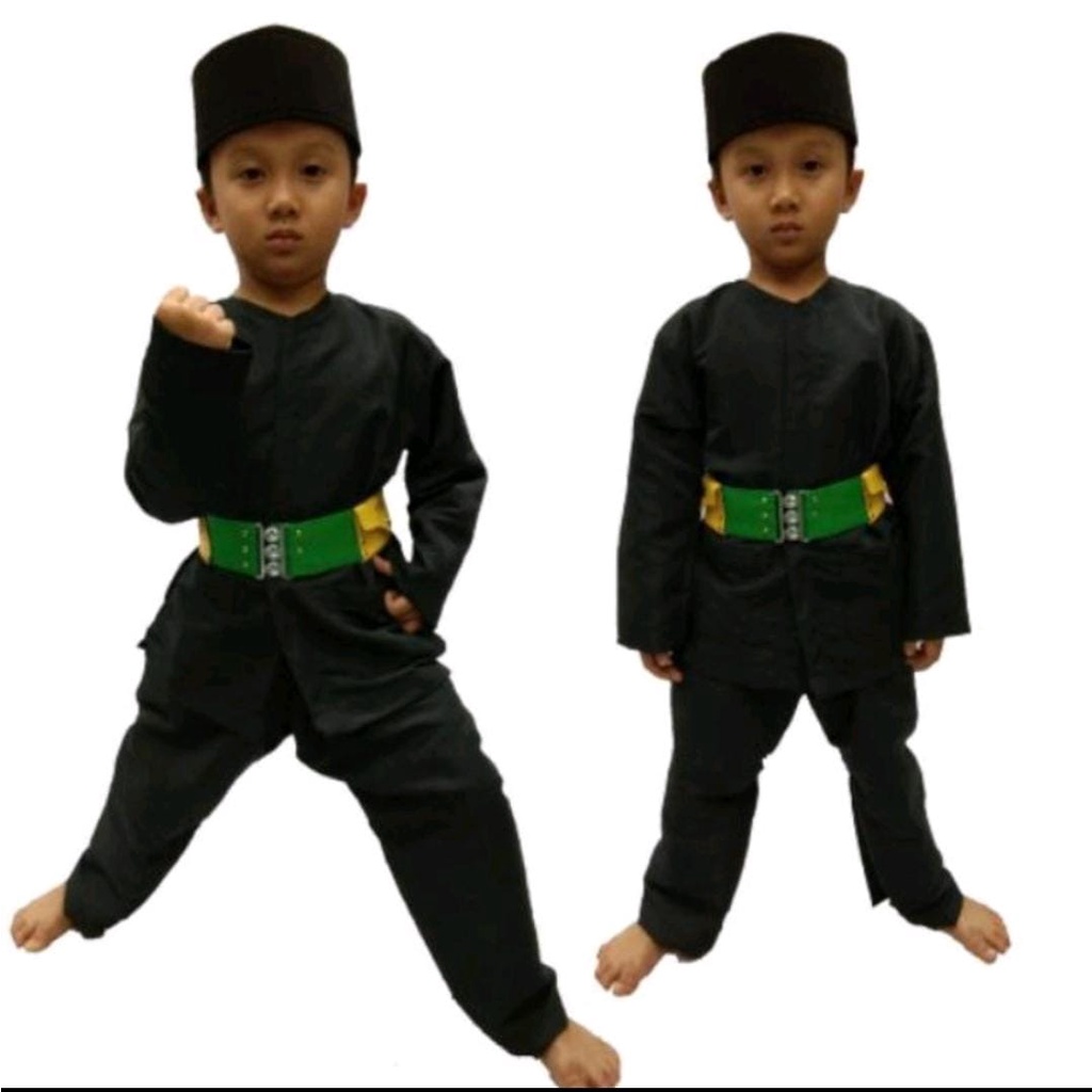 SETELAN BAJU PANGSI ANAK/BAJU CELANA TRADISIONAL BETAWI