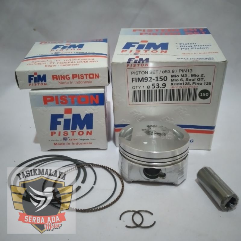 PISTON KIT SEHER KIT FIM92 MIO M3, X-RIDE 125, MIO Z, MIO S, FINO 125