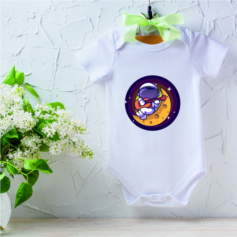 Jumper Bayi Newborn Karakter Astronot Custom Nama Anak