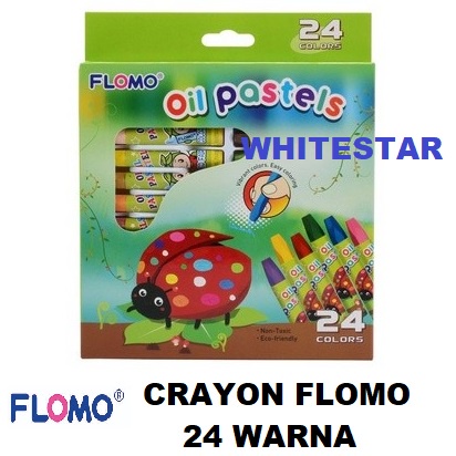

crayon /oil pastels flomo - 24 warna