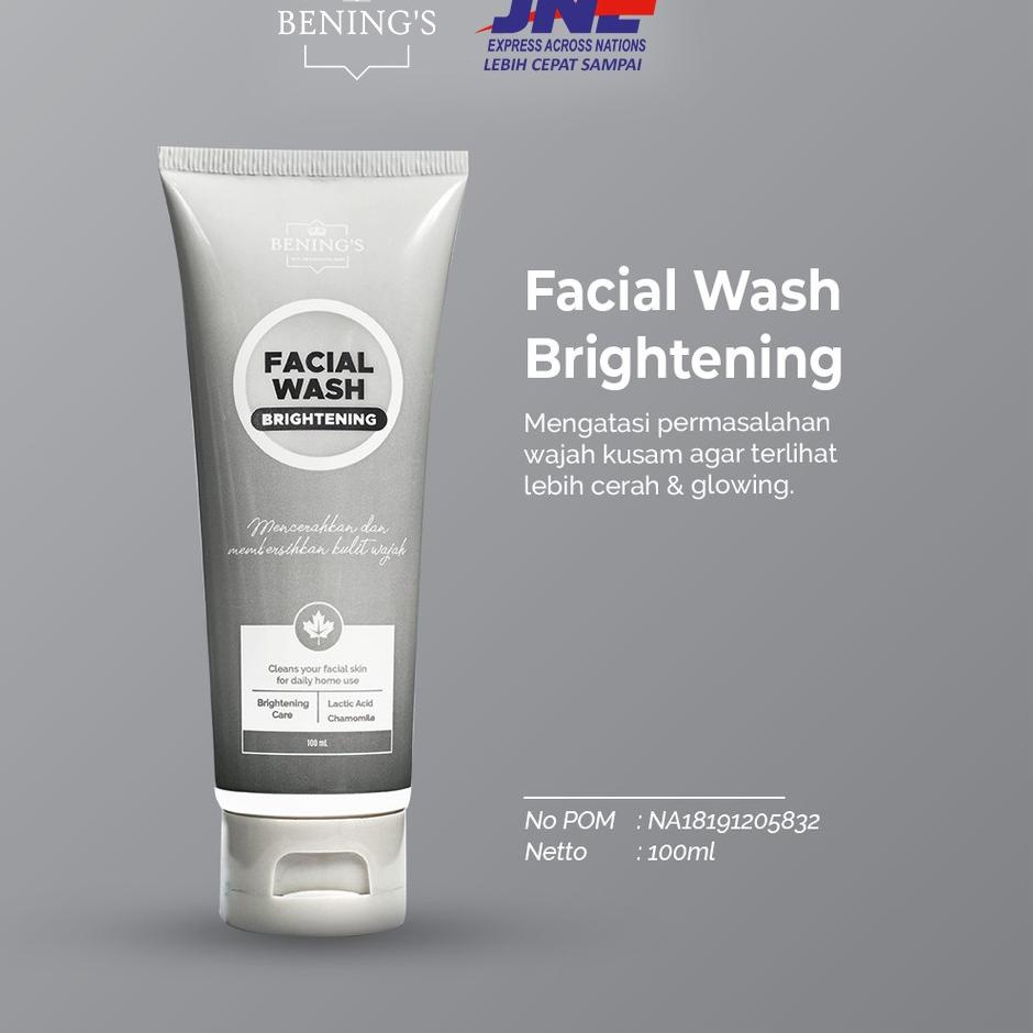 Booming--Facial Wash Brightening Benings Skincare by Dr Oky (Benings Clinic) Lactic Acid
