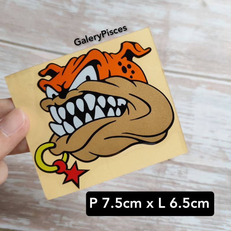 STIKER MOTOR GAMBAR ANJING STICKER CUTTING STIKER LUCU