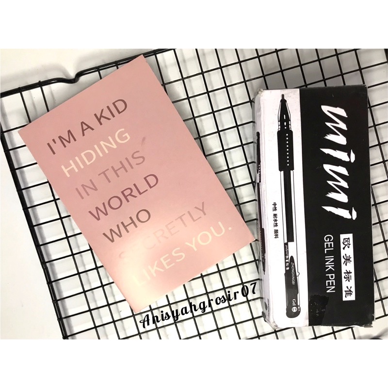 

(1 PACK) Ball poin Gel mimi Hitam/Bulpen Gel Mimi hitam
