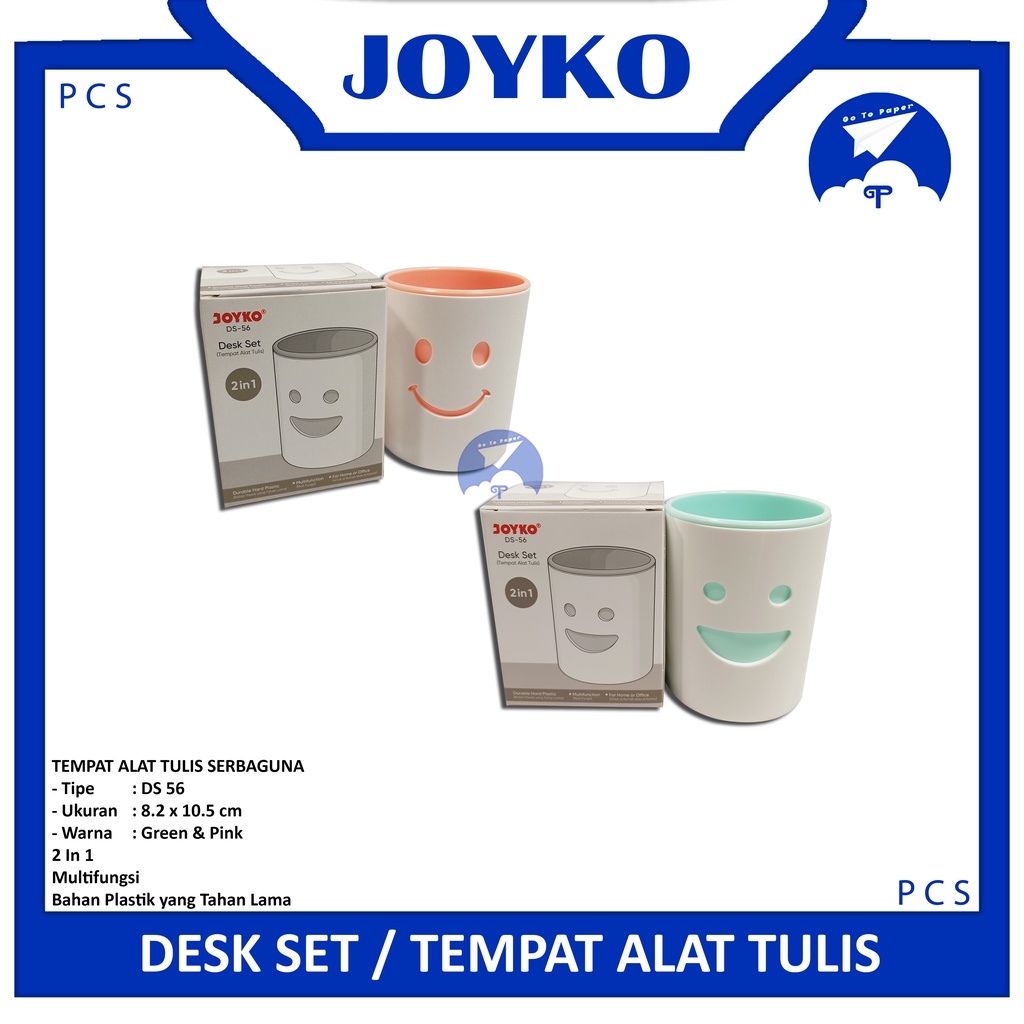 

JOYKO Tempat Alat Tulis Desk Set DS-56 2 Warna Cantik -Pcs