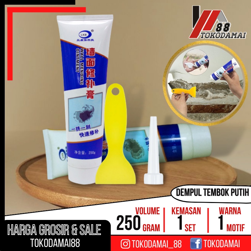 White Repair Cream Wall Krim Dinding Tahan Air MURAH LOCH