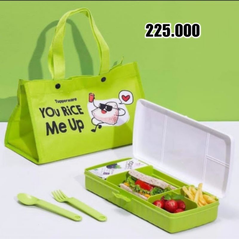 bekal makan dewasa set tupperware lunch keeper